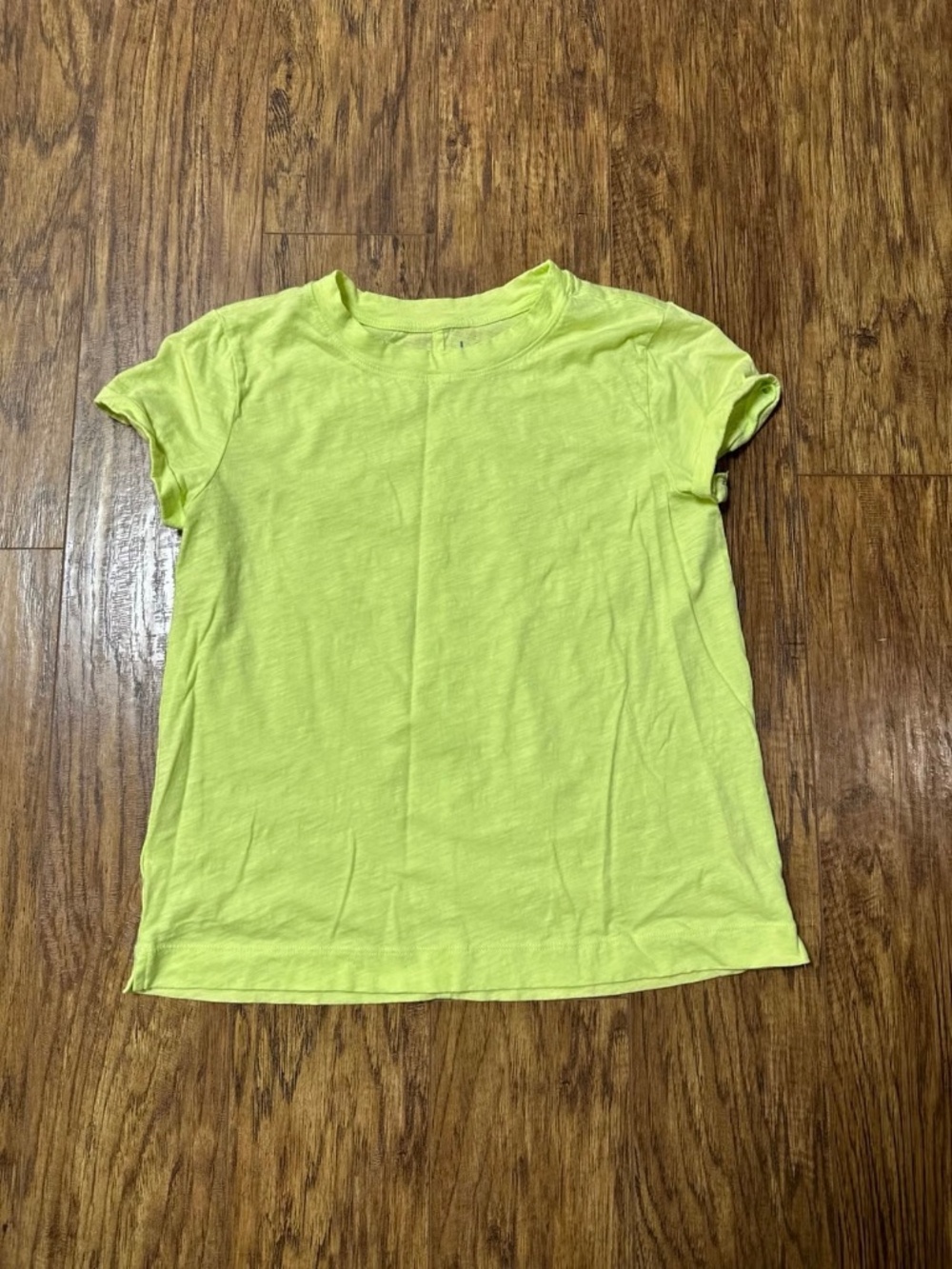 LOFT Vintage Soft Casual T-Shirt Lemon Lime Size XS